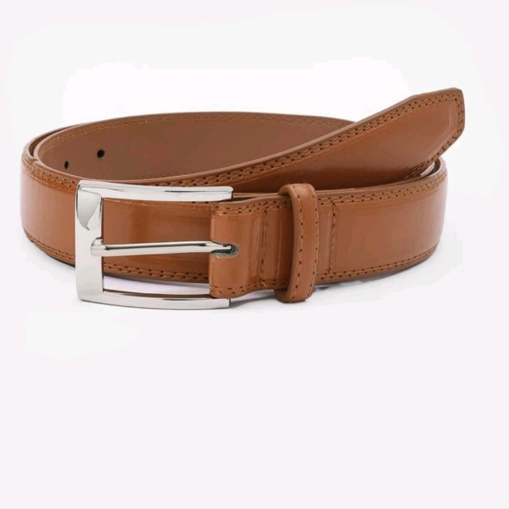 Brown Square Buckle Belt